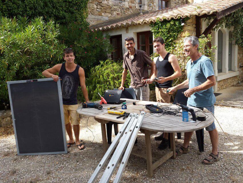 chauffage solaire pour piscine hors sol. + 3 à 5°c plus chaud dans l'eau -  Achat/Vente chauffage piscine pas cher 